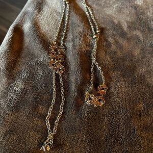 Gold Vintage Floral Necklace